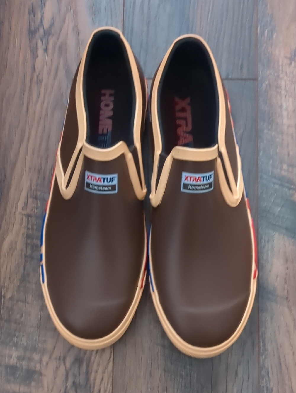 XTRATUF Men’s Brown Slip-On Rain & Snow Deck Shoes